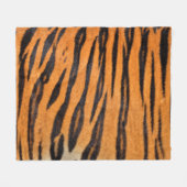 Realistische tijgerhuid textuur. fleece deken (Voorkant (Horizontaal))