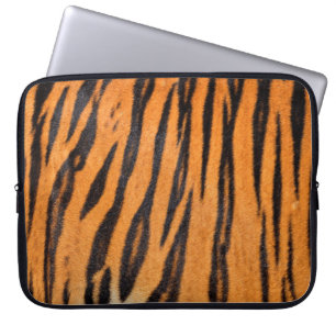 Realistische tijgerhuid textuur. laptop sleeve
