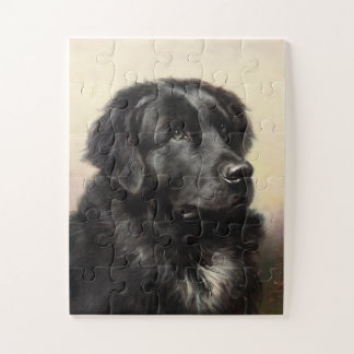 realistische verf voor Newfoundlandhond Legpuzzel