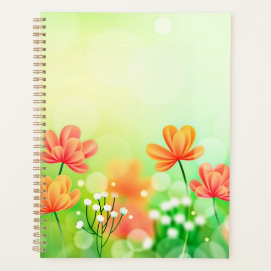 Realistische vervaagde lente-achtergrond-52374 planner (Voorkant)