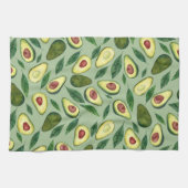 Realistische Waterverf Avocado Pattern Green  Theedoek (Horizontaal)