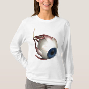 Realistische weergave van de spieren van het oog t-shirt