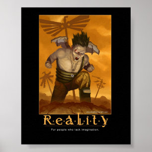 Realiteit inspirerend poster