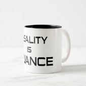 Realiteit is nuance tweekleurige koffiemok (Voorkant rechts)