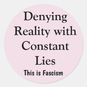 Realiteit Ontkennen Ronde Sticker