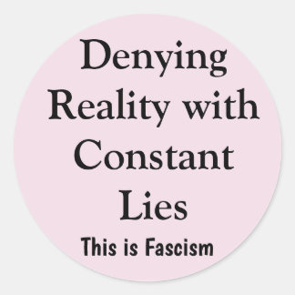 Realiteit Ontkennen Ronde Sticker