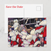 Realiteit op vakantie aankondigingskaart (Voorkant / Achterkant)