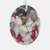 Realiteit op vakantie glas ornament (Voorkant Rechts)