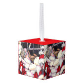 Realiteit op vakantie kubus ornament (Achter hoekig)