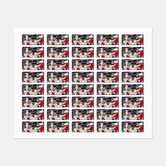 Realiteit op vakantie labels (Vel)