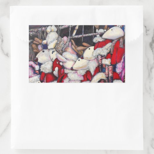 Realiteit op vakantie rechthoekige sticker (Tas)