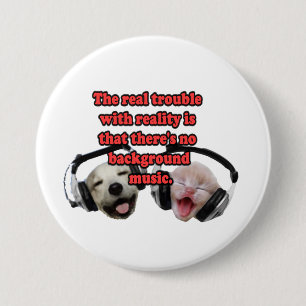 Realiteit Ronde Button 7,6 Cm