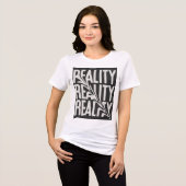 Realiteit Tri-Blend Shirt (Voorkant volledig)