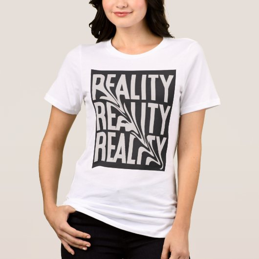 Realiteit Tri-Blend Shirt (Voorkant)