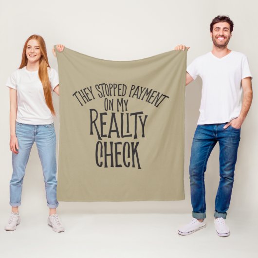 Realiteitscontrole Fleece Deken (In situ)