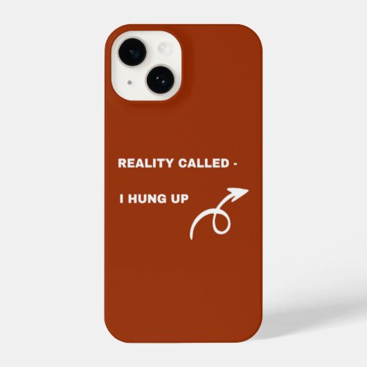 Reality Called, I Hung Up – humor stijlvol design iPhone Hoesje (Achterkant)