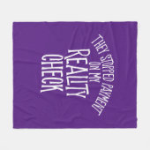 Reality Check Fleece Blanket Deken (Voorkant (Horizontaal))