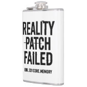 Reality patch mislukt - Glitched Typography Heupfles (Links)