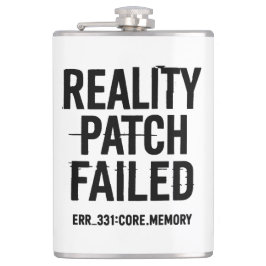 Reality patch mislukt - Glitched Typography Heupfles
