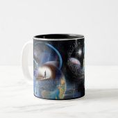 Reality Shifters Tweekleurige Koffiemok (Voorkant links)