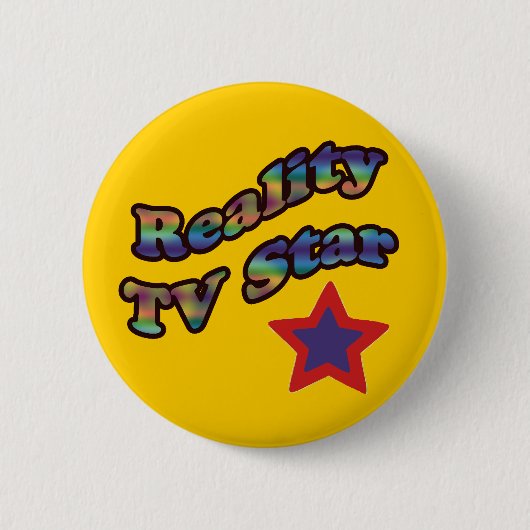 reality-tv ster ronde button 5,7 cm (Voorkant)