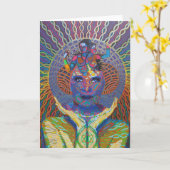 realization - 2011 as greeting card kaart (Gele Bloem)