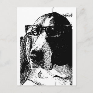REally cool basset hound Briefkaart