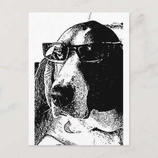 REally cool basset hound Briefkaart