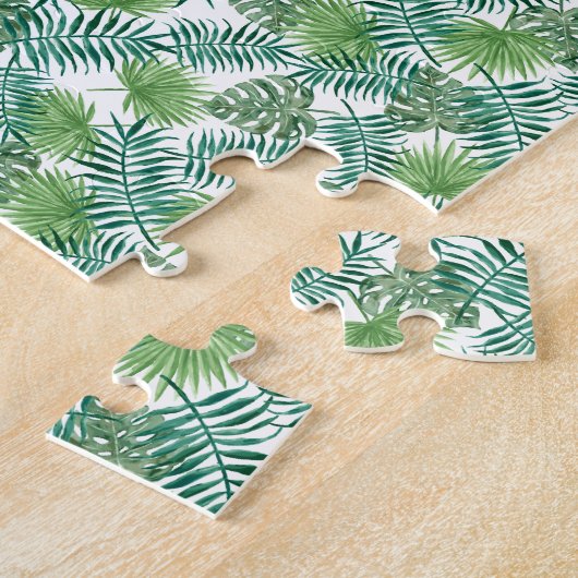 Really Green palm leaves jigsaw puzzle (Côté)