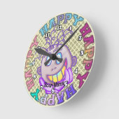 Really Happy Face Ronde Klok (Hoek)