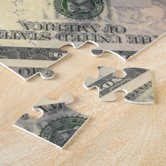 Really impossible dollars money jigsaw puzzle (Côté)