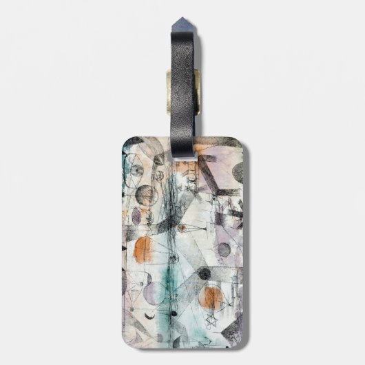 Realm of Air Paul Klee Abstract Expressionist Bagagelabel (Achterkant verticaal)