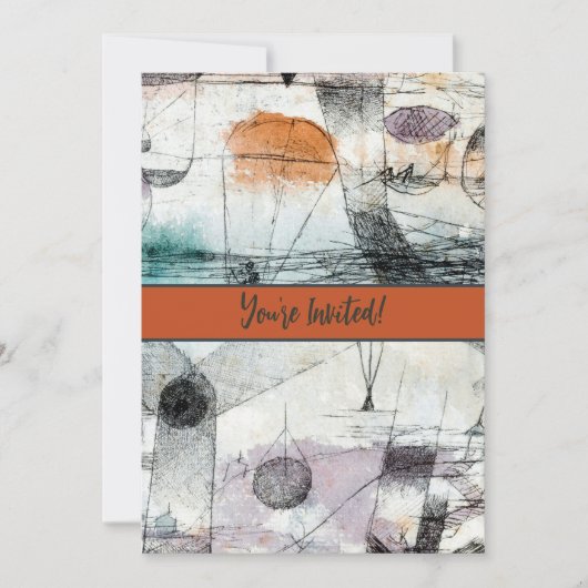 Realm of Air Paul Klee Abstract Expressionist Kaart (Voorkant)