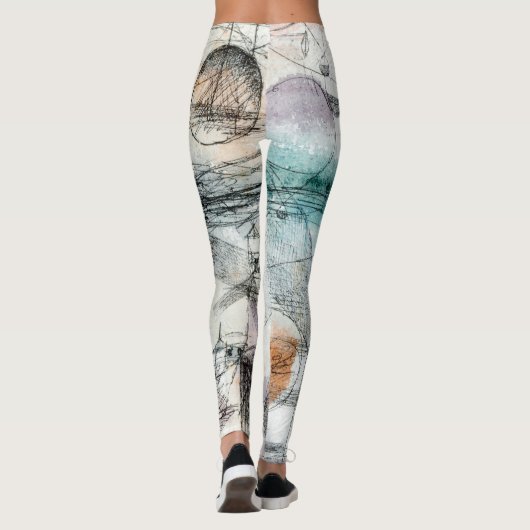 Realm of Air Paul Klee Abstract Expressionist Leggings (Achterkant)