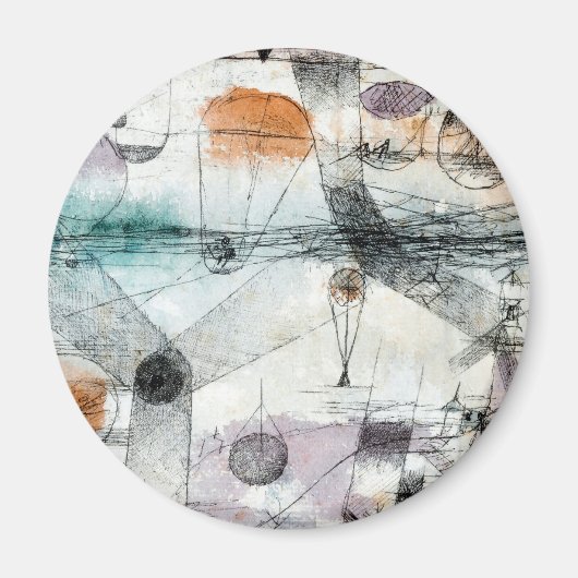 Realm of Air Paul Klee Abstract Expressionist Magneet (Voorkant)