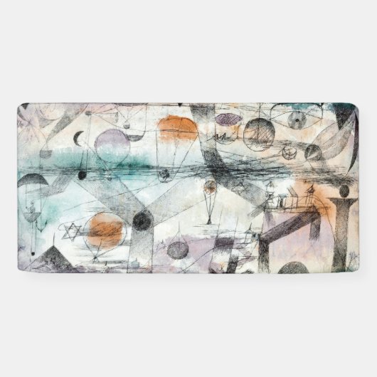 Realm of Air Paul Klee Abstract Expressionist Spandoek (Horizontaal)