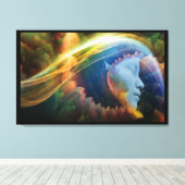 Realms of Dreams Codes van Kleur Canvas Muur Kunst Afdruk (Insitu (Houten vloer))