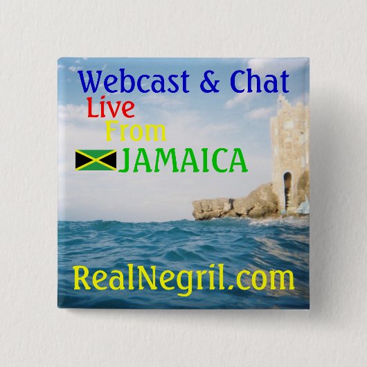 RealNegril pin Vierkante Button 5,1 Cm (Voorkant)