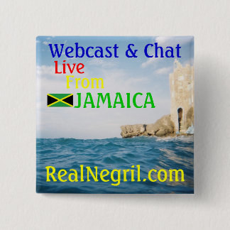 RealNegril pin Vierkante Button 5,1 Cm