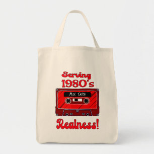 Realness 1980 - Red Cassette Tote Bag