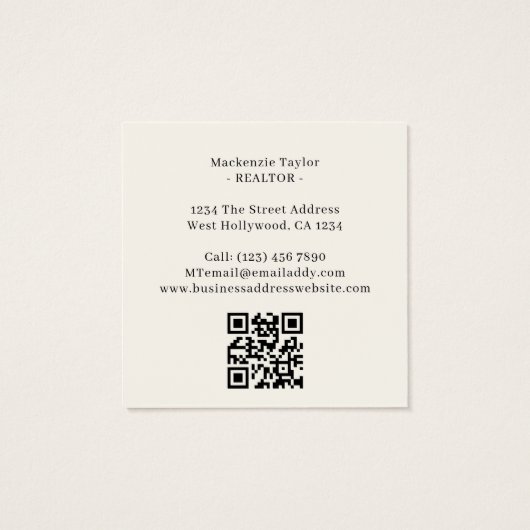 Realtor 2 Photo Professional Personalized QR Code (Dos)