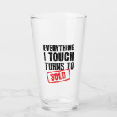 Realtor Agent Glass Cup Glas (Voorkant)