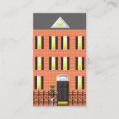 Realtor Brick Townhouse Carte de visite photo (Devant)