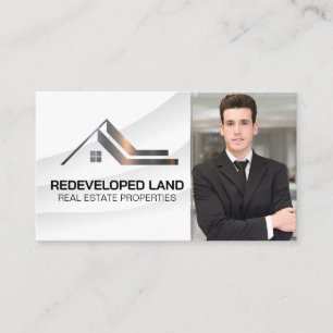 Realtor Business Man   Logo van onroerend goed Visitekaartje