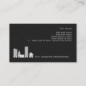 Realtor, Carte de visite immobilier (Dos)