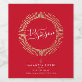 Realtor Christmas Cadeau Vin Étiquette (Étiquettes simples)