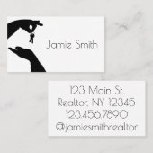 Realtor Estate Broker verkocht sleutels in hand  Visitekaartje (Voorkant / Achterkant)