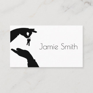 Realtor Estate Broker verkocht sleutels in hand  Visitekaartje