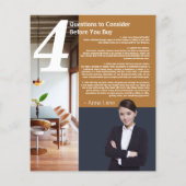 Realtor Flyer voor onroerend goed (Achterkant)