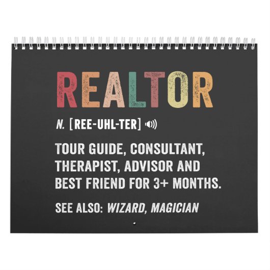 Realtor Funny Citation 2023 Calendrier (Protection)